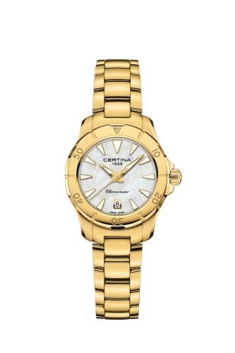 Certina C032.951.33.111.00 : DS Action Lady 29 Yellow Gold / MOP