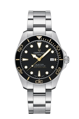 Certina C048.407.11.051.01 : DS Action Diver 40.5 Powermatic Stainless Steel / Black / Bracelet