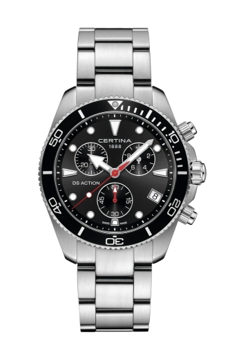Certina C048.417.11.051.00 : DS Action Chrono Stainless Steel / Black / Bracelet
