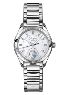 Glashütte Original 1-35-14-02-02-14 : Lady Serenade Luna Stainless Steel / MOP / Bracelet