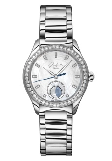 Glashütte Original 1-35-14-02-12-14 : Lady Serenade Luna Stainless Steel - Diamond / MOP / Bracelet