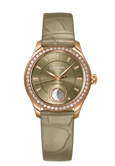 Glashütte Original 1-35-14-05-15-04 : Lady Serenade Luna Red Gold - Diamond / Green
