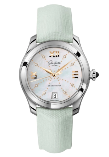 Glashütte Original 1-39-22-12-02-04 : Lady Serenade Stainless Steel / MOP - Index Line / Satin - Folding