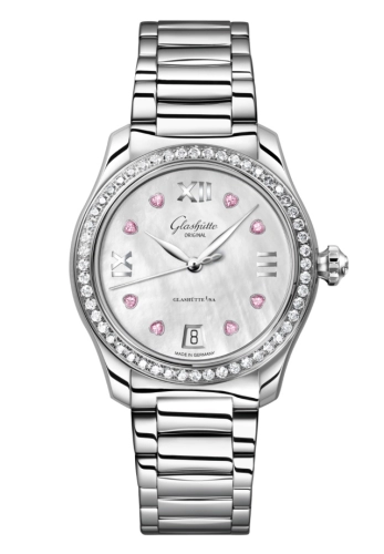 Glashütte Original 1-39-22-21-22-70 : Lady Serenade Stainless Steel / Diamond / Valentine's Day - Bracelet