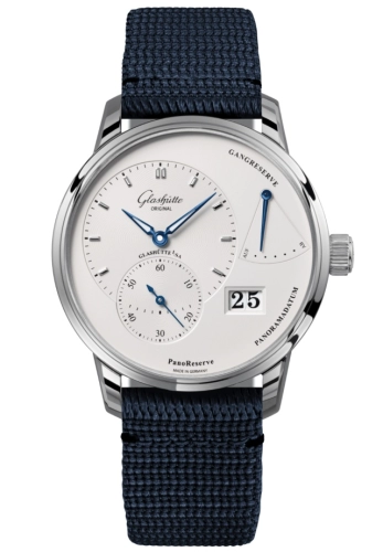 Glashütte Original 1-65-01-22-12-64 : PanoReserve Stainless Steel / Silver / Synthetic