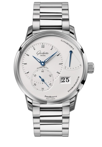 Glashütte Original 1-65-01-22-12-71 : PanoReserve Stainless Steel / Silver /  Bracelet