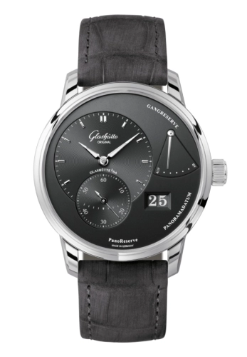 Glashütte Original 1-65-01-23-12-62 : PanoReserve Stainless Steel / Grey / Nubuck - Folding