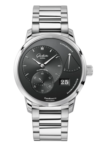 Glashütte Original 1-65-01-23-12-71 : PanoReserve Stainless Steel / Grey /  Bracelet