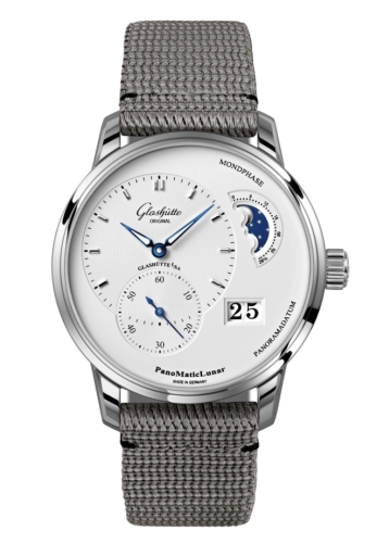 Glashütte Original 1-90-02-42-32-66 : PanoMatic Lunar Stainless Steel / Silver / Synthetic