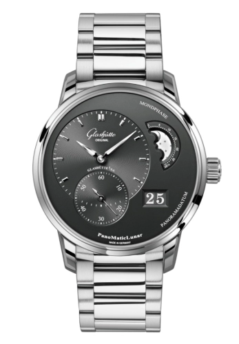 Glashütte Original 1-90-02-43-32-71 : PanoMatic Lunar Stainless Steel / Grey / Bracelet