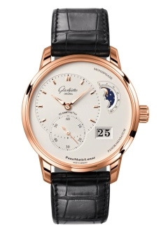 Glashütte Original 1-90-02-45-35-61 : PanoMatic Lunar Red Gold / Silver / Alligator - Folding