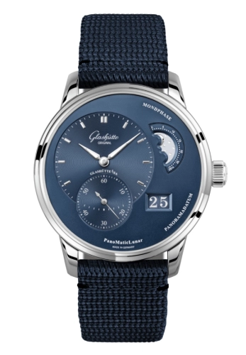 Glashütte Original 1-90-02-46-32-64 : PanoMatic Lunar Stainless Steel / Blue / Synthetic