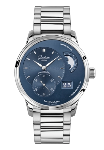 Glashütte Original 1-90-02-46-32-71 : PanoMatic Lunar Stainless Steel / Blue / Bracelet