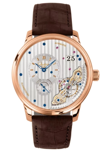 Glashütte Original 1-91-02-01-05-62 : PanoMaticInverse Red Gold / Silver / Nubuck - Folding