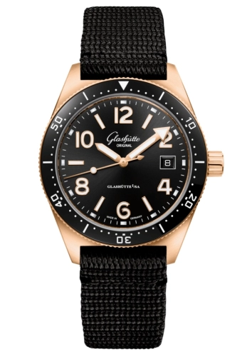 Glashütte Original 1-39-11-17-91-35 : SeaQ Date Red Gold / Black / Synthetic