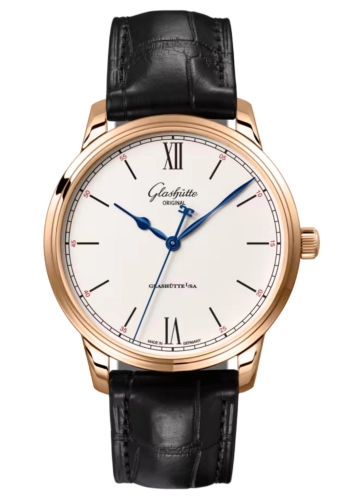 Glashütte Original 1-36-01-02-05-01 : Senator Excellence Red Gold / Silver / Alligator - Pin