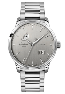 Glashütte Original 1-36-04-03-02-71 : Senator Excellence Panorama Date Moonphase Stainless Steel / Grey / Bracelet