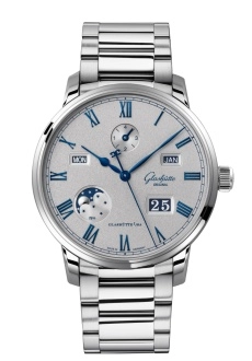 Glashütte Original 1-36-12-03-02-71 : Senator Perpetual Calendar Stainless Steel / Grey / Bracelet