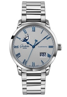 Glashütte Original 1-36-24-02-02-71 : Senator Excellence Panorama Date Moonphase Stainless Steel / Grey / Bracelet