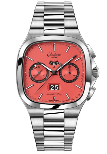 Glashütte Original 1-37-02-17-02-70 : Seventies Chronograph Panorama Date Watermelon