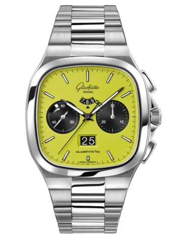 Glashütte Original 1-37-02-19-02-70 : Seventies Chronograph Panorama Date Stainless Steel / Fusion / Bracelet