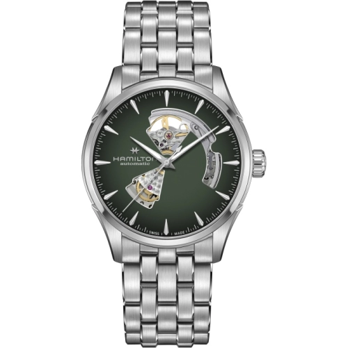 Hamilton H32705160 : Jazzmaster Open Heart 42 Stainless Steel / Green Gradient / Bracelet