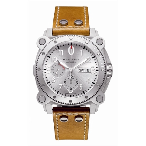 Hamilton H78616553 : Khaki Navy BeLOWZERO Auto Chrono Stainless Steel / Silver