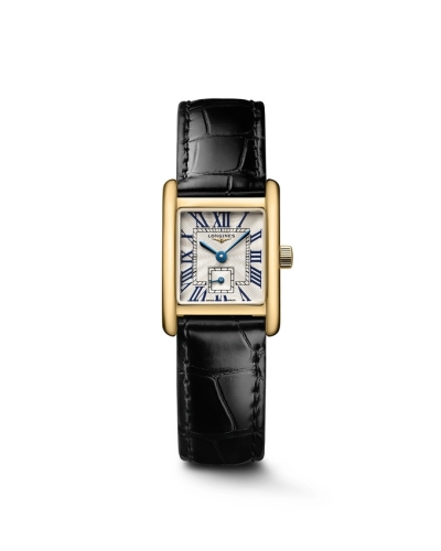 Longines L5.200.6.71.0 : Mini Dolcevita 21.5 Quartz Yellow Gold / Silver