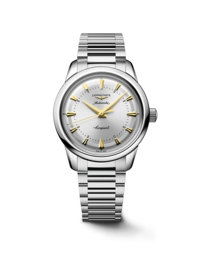 Longines L1.649.4.72.6 : Conquest Heritage 38 Stainless Steel / Silver / Bracelet