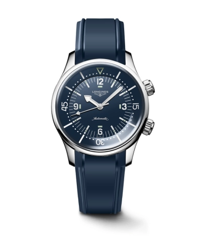 Longines L3.764.4.90.9 : Heritage Legend Diver 39 Stainless Steel / Blue / Rubber