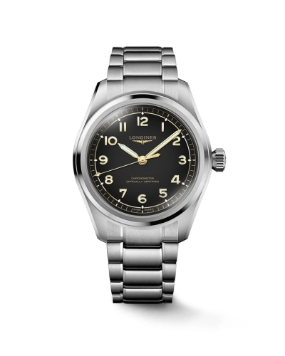 Longines L3.809.4.53.6 : Spirit Automatic 39 Stainless Steel / Black / Bracelet