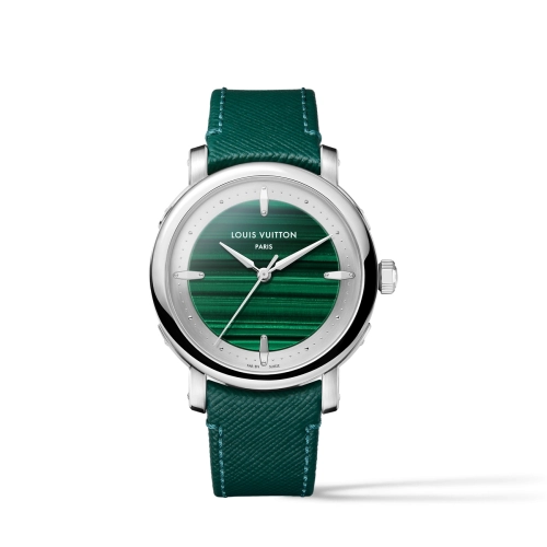 Louis Vuitton W3PTC1 : Escale Automatic 39 Platinum - Malachite / Malachite