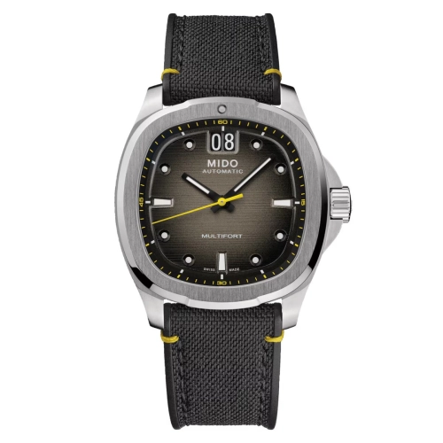 Mido M049.526.17.081.01 : Multifort TV Big Date Stainless Steel / Grey / Strap