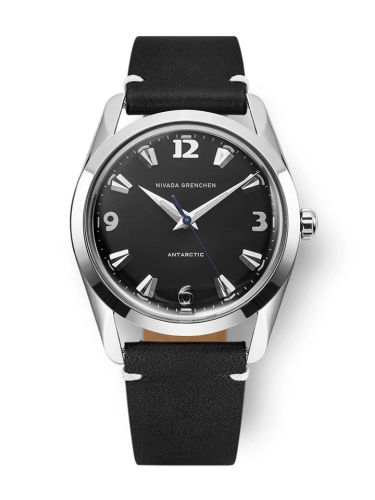 Nivada Grenchen 35002M15 : Antarctic 35 Black - White Luminova / Stainless Steel / Black - White