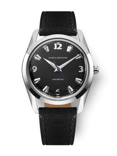 Nivada Grenchen 35002M17 : Antarctic 35 Black - White Luminova / Stainless Steel / Black