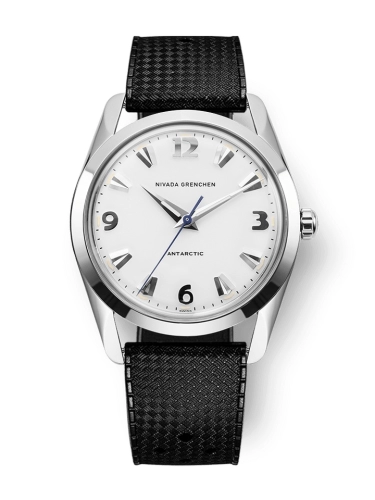 Nivada Grenchen 35005M01 : Antarctic 35 White - White Luminova / Stainless Steel / Tropic