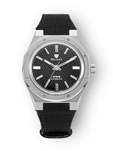 Nivada Grenchen 68000A77-BC : F77 Stainless Steel / Black / Velcro