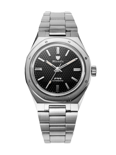 Nivada Grenchen 68000A77 : F77 Stainless Steel / Black / Bracelet