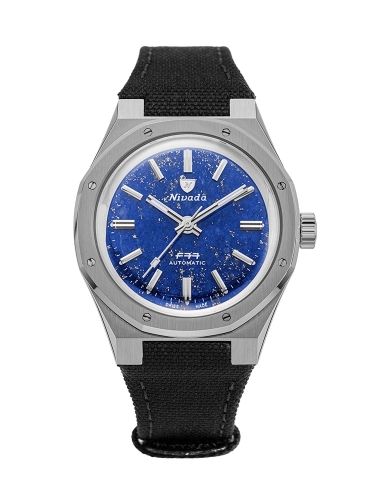 Nivada Grenchen 68017A77-BC : F77 Titanium / Lapis Lazuli / Velcro