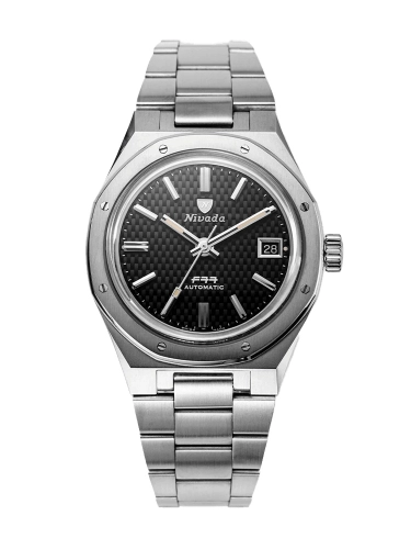 Nivada Grenchen 69000A77 : F77 Date Stainless Steel / Black / Bracelet