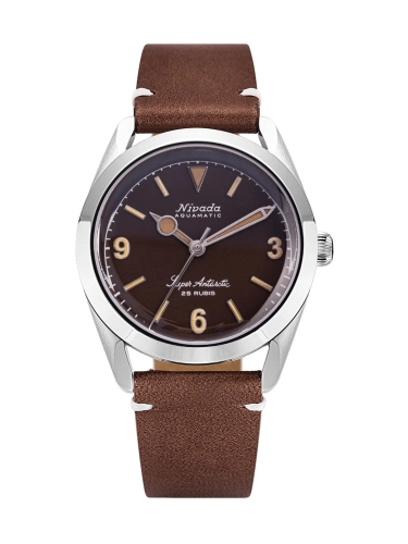 Nivada Grenchen 32031A14 : Super Antarctic 3.6.9. Tropical / Stainless Steel / Brown - White