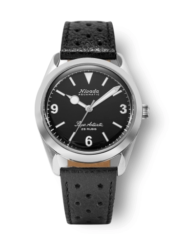 Nivada Grenchen 32039A10 : Super Antarctic 3.6.9. Black - No Vintage Effect / Stainless Steel / Black Racing