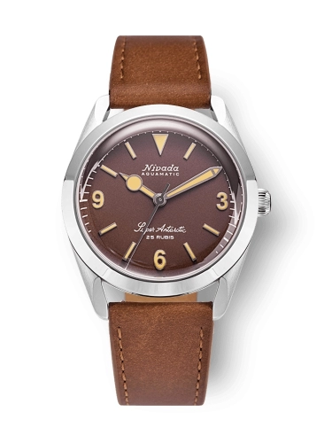Nivada Grenchen 32041A16 : Super Antarctic 3.6.9. Brown - Beige Luminous / Stainless Steel / Brown