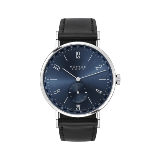 Nomos Glashütte 136 : Tangente 2date Blue / Open Case Back