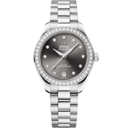 Omega 220.15.30.20.56.001 : Seamaster Aqua Terra 150M Master Co-Axial 30 Stainless Steel - Diamond / Grey - Diamond / Bracelet