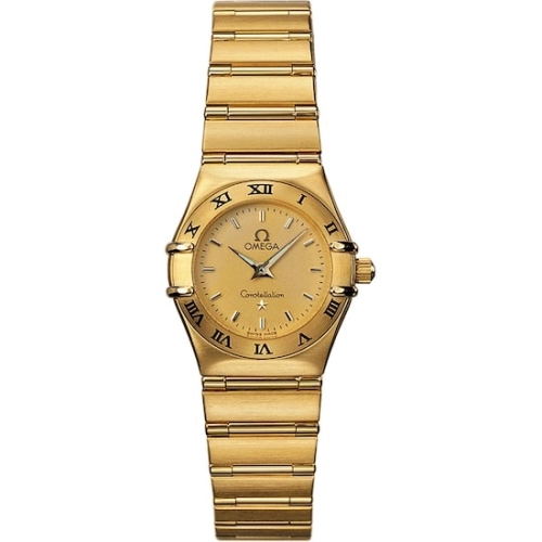 Omega 1162.10.00 : Constellation Quartz 22.5 '95 Yellow Gold / Champagne
