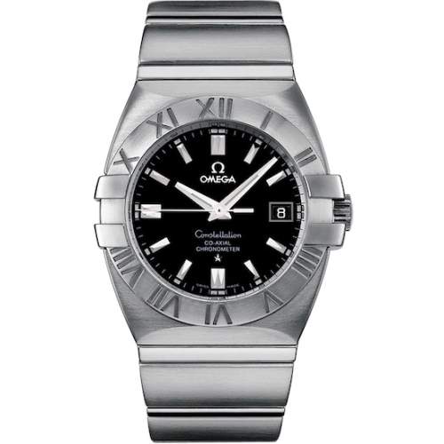 Omega 1503.51.00 : Constellation Co-Axial 38 Double Eagle Stainless Steel / Black