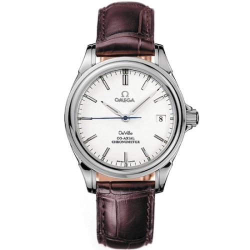 Omega 4861.31.32 : De Ville Co-Axial 35 Stainless Steel / White