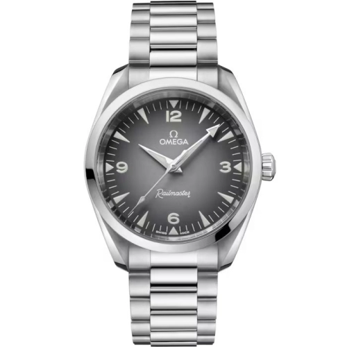 Omega 235.10.38.20.06.001 : Railmaster Omega Co-Axial Master Chronometer 38 Stainless Steel / Grey Gradient / Bracelet