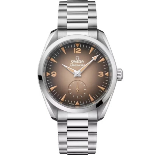 Omega 235.10.38.20.13.001 : Railmaster Omega Co-Axial Master Chronometer Small Seconds 38 Stainless Steel / Beige Gradient / Bracelet